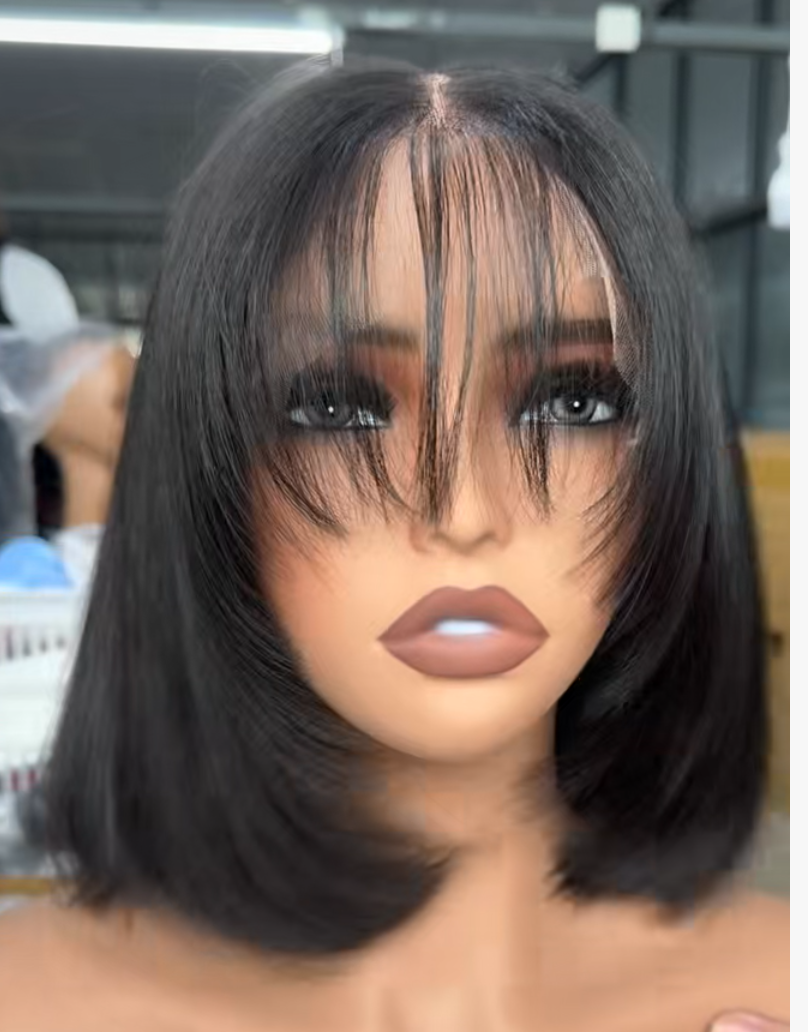 Layered Bob with fringe