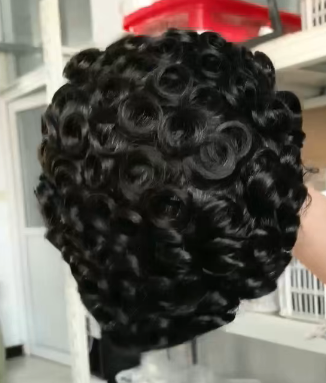 Pink Curl wig